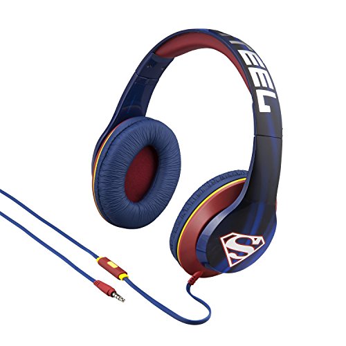 Superman Headphones - On Ear Hero Design with Built in Mic