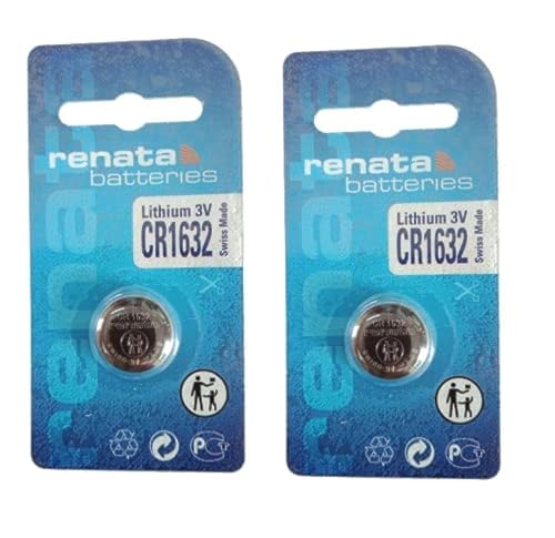 Renata CR1632 Batteries - 3V Lithium Coin Cell 1632 Battery (5 Count)