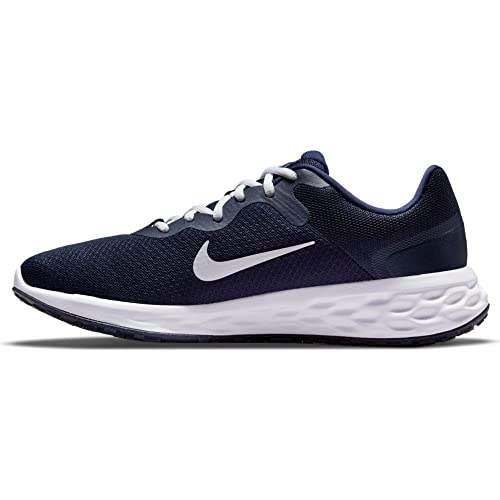 NIKE Men's Race Sneaker, Midnight Navy White Obsidian Ashen Slate, 10