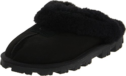 UGG Women's Coquette Slipper, Black, 08