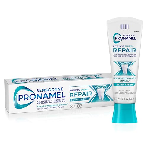 Sensodyne Pronamel Intensive Enamel Repair Toothpaste for Sensitive Teeth, to Reharden and Strengthen Enamel, Extra Fresh - 3.4 Ounces (Pack of 1)