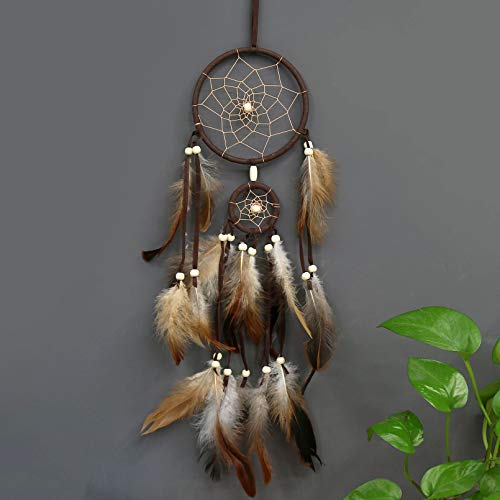 PWYXSA Feather Dream Catcher Handmade Native American Dream Catchers Bohe Wall Hanging Decoration Ornament for Kids Bedroom Car Decor Home Decoration Birthday Party