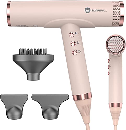 slopehill Hair Dryer, Blow Dryer, Professional Hair Dryer with Diffuser, Ionic Hair Dryers for Women, High Speed Hair Dryer for Salon Use