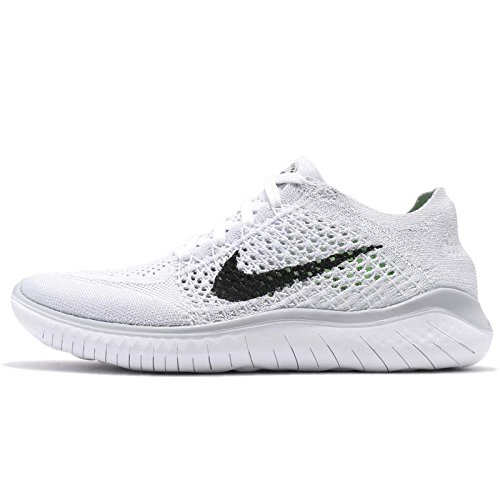 Nike Womens WMNS Free Rn Flyknit 2018 942839 100 - Size 7.5W White/Black