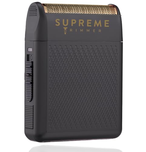 Supreme Trimmer Solo Mens Single Foil Shaver STF101 (150 Min Runtime) Cordless Powerful USB-C Mini Size Travel Razor for Barbers, & Home use |Black