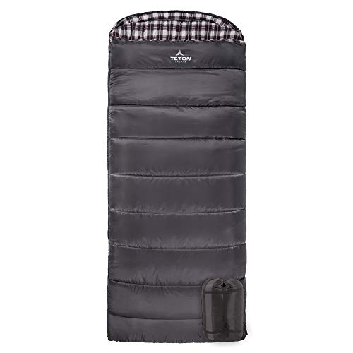 TETON Celsius Regular, 0 Degree Sleeping Bag, All Weather Bag for Adults and Kids Camping Made Easy and Warm Compression Sack Included