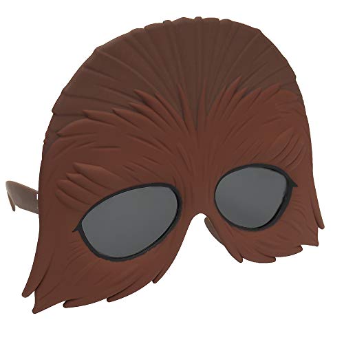 Sun-Staches Star Wars Chewbacca 'Chewie' Shades, Costume Party Favor Sunglasses UV400 One Size FIts Most