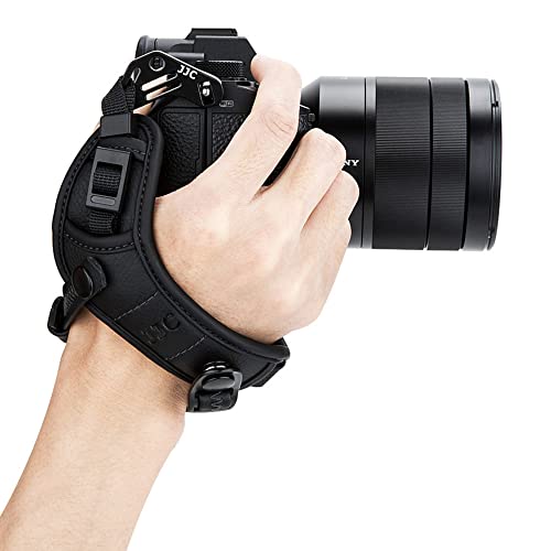 JJC Deluxe Mirrorless Camera Hand Grip Strap for Sony A7IV A7III A7II A7CR A7C II A7RV IV A7RIII II A7SIII II A9 II III A1 ZV-E1 A6700 A6600 A6400 A6300 A6100 A6000 Panasonic G9 G95 S5 S1 S1R & More