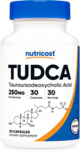 Nutricost Tudca 250mg, 30 Capsules (Tauroursodeoxycholic Acid) - Gluten Free, Non-GMO