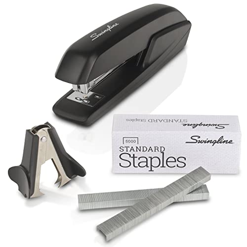 Swingline Stapler Value Pack, 20 Sheet Capacity, Jam Free, includes Standard Stapler, 5000 Staples and Staple Remover, Black (54551)