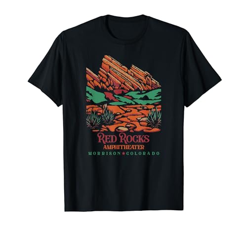 Red Rocks Amphitheater - Morrison Colorado Poster Art T-Shirt
