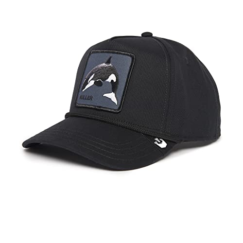 Goorin Bros. The Farm All Over Canvas Adjustable Unisex Trucker Hat, Black (Killer Whale 100), One Size