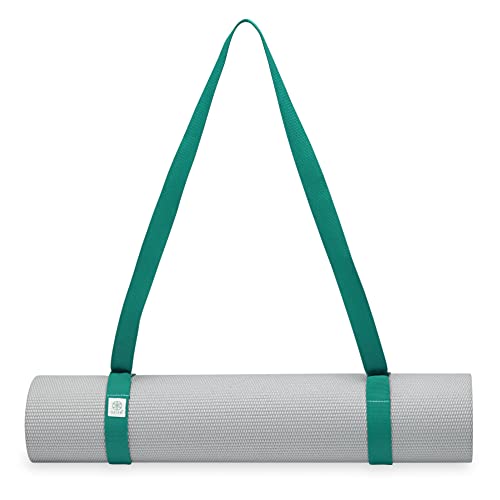 Gaiam Easy Cinch Yoga Mat Sling (Sold Individually with Assorted Colors), Turquoise Sea or Granite Storm (Mat Not Included), 1 Count