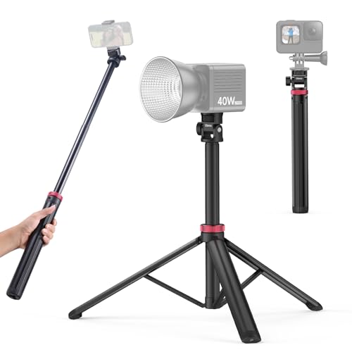 ULANZI MT-79 Extendable Tripod Aluminum, 81' Portable Adjustable Light Stand with 1/4' Screw, 360° Ball Head Camera Phone Tripod for Camera Video Light Smartphone, Lightweight for Travel