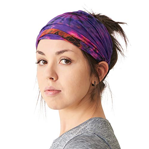 CHARM Tie-Dye Bandana Headbands - Psychedelic Hippie Womens Head Scarf Boho Mens