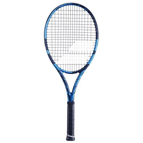 Babolat Pure Drive Tennis Racquet - Strung with 16g White Babolat Syn Gut at Mid-Range Tension (4 3/8' Grip)