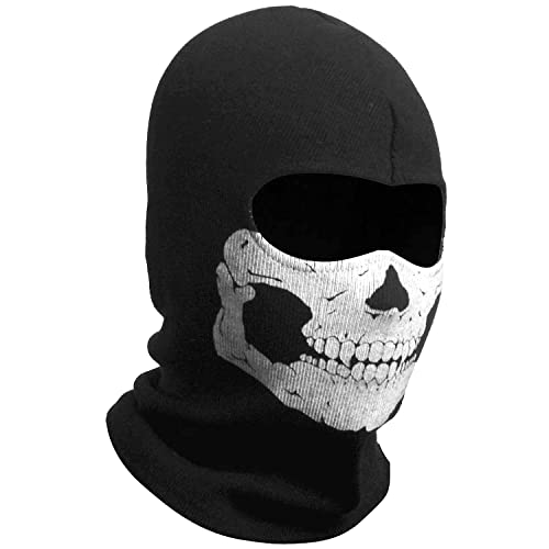 WTACTFUL 3D Ghost Face Mask Scary Skull Skeleton Scary Balaclava Face Mask Headwear Cosply Costume Halloween Party