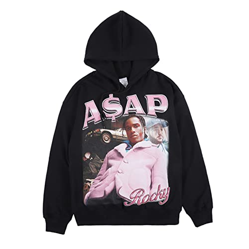 cpfm.xyz Hip Hop Sweatshirts Men's Graphic Pullover Hoodie Hooded Top Black