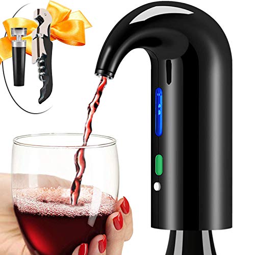 Wine Aerator Electric Wine Decanter Best Sellers One Touch Red -White Wine Accessories Aeration Work with Wine Opener for Beginner Enthusiast - Spout Pourer - wine preserver