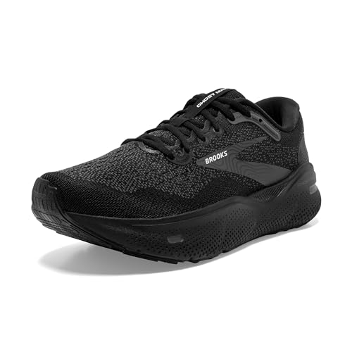 Brooks Men’s Ghost Max Cushion Neutral Running & Walking Shoe - Black/Black/Ebony - 10.5 Medium