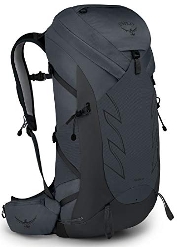 Osprey Talon 36L Men's Hiking Backpack with Hipbelt, Eclipse Grey, L/XL