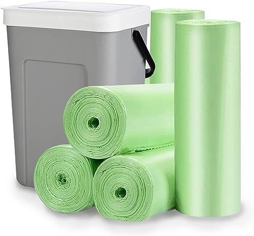 Vosyinm Small Trash Bags 1.2 Gallon, 120 Count Bathroom Garbage Bags, Biodegradable Trash Bags for 1-2 Gallon Trash Can, Small Trash Bags Bathroom Strong and Tough for Kitchen Office