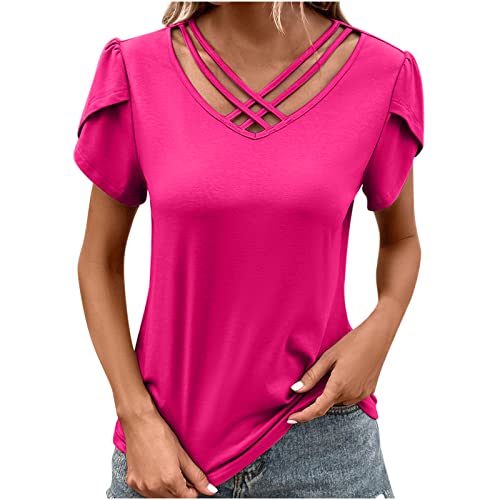 Summer Tops for Women 2024 Trendy Sexy Casual Black Blouses for Women Fashion 2024 Tshirts Shirts Graphic Vintage Funny Basic Fitted Tees Set Hide Belly Tunic 2024 Summer