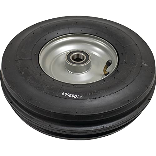 Complete Tractor Tedder Tire 3008-2013 Replacement For Universal Products GTS3RIB Tri-Ribbed Tire, 3.50' X 6', 4 ply, 1' bore (25mm), Hub length 2.28'