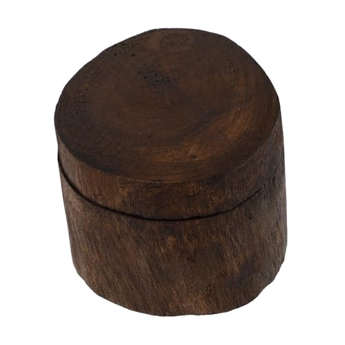 HOLIDYOYO 1pc Wooden Box Bracelets Holder Wood Trim Vintage Ring Chin Strap Football Floor Tiles Self Adhesive Woodsy Decor Jewelry Boxes Jewelry Organizer Necklace Holder Wedding