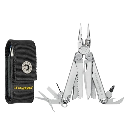 LEATHERMAN, Wave+, 18-in-1 Full-Size, Versatile Multi-tool for DIY, Home, Garden, Outdoors or Everyday Carry (EDC), Stainless Steel