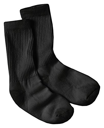 Hanes womens 10-pair Value Pack Crew fashion liner socks, Black, 5-9 US