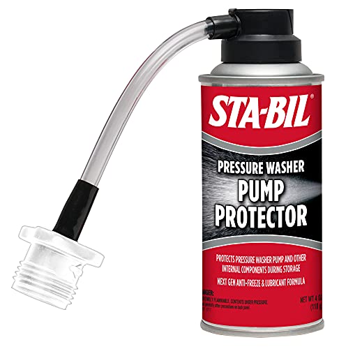 STA-BIL Pump Protector - Protects Pressure Washer Pumps and Other Internal Components During Storage, Next Gen Anti-Freeze and Lubricant Formula, 4oz (22007)