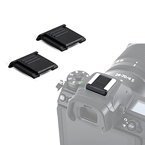 JJC 2 PCS Camera Hot Shoe Cover Cap Protector for Nikon Z f Zf Zfc Z30 Z50 Z9 Z8 Z7 Z6 II Z5 D850 D810 D780 D750 D7500 D7200 D5600 D5500 Coolpix P950 P1000 Ricoh GR III GR IIIx Replaces Nikon BS-1