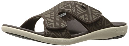 Spenco Men's Tribal Slide Sandal,Coffee Bean,12 M