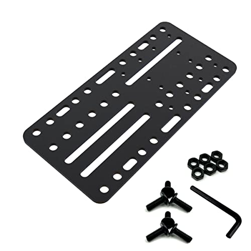 Neyyuse Universal Desk/Chair Mount Bracket Plate for USB Handbrake, SIM Racing Shifter Compatible with Logitech Driving Force Shifter, Thrustmaster TH8A Shifter & SIM Racing Games USB Handbrake