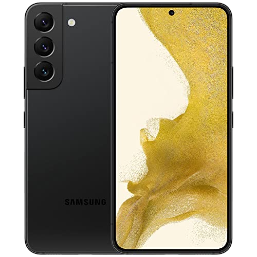 Samsung Galaxy S22 Smartphone, Factory Unlocked Android Cell Phone, 128GB, 8K Camera & Video, Brightest Display, Long Battery Life, Fast 4nm Processor, US Version, Phantom Black (Renewed)