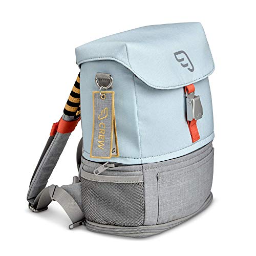 JetKids by Stokke Crew BackPack, Blue Sky - Kid’s Lightweight Expandable Bag - Great for School & Travel - Adjustable & Water-Resistant - Best for Ages 2-7