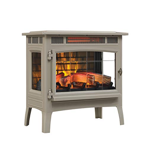 Duraflame Electric Infrared Quartz Fireplace Stove with 3D Flame Effect, French Gray