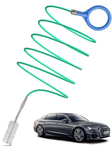 EVOULTES Auto Sunroof Drain Cleaning Tool, 78 Inch Flexible Drain Brush Long Pipe Cleaners for Car, Tube Cleaning Brush Slim Drain Dredging Tool Perfect for Car Sunroof, Windshield Wiper Drain Hole