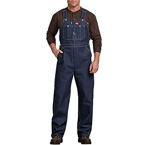 Dickies mens Bib overalls and coveralls workwear apparel, Indigo Rigid, 38W x 30L US