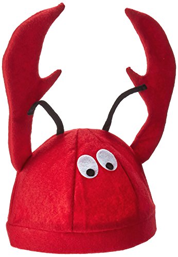 Jacobson Hat Company Men's Felt Lobster Hat, Red, Adult, 18499 RDAO