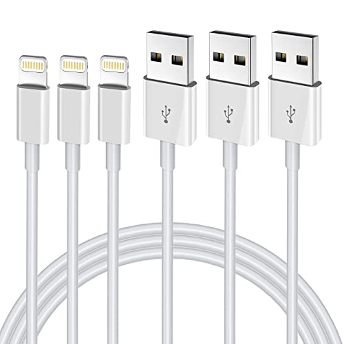 iPhone Charger 3FT, [Apple MFi Certified] Lightning Cable Original 3Pack USB Fast Charging Data Sync Cord Compatible with iPhone 13/12/11 Pro Max/XS MAX/XR/XS/X/8/7/Plus/6S/6/SE/5S£¨3FT