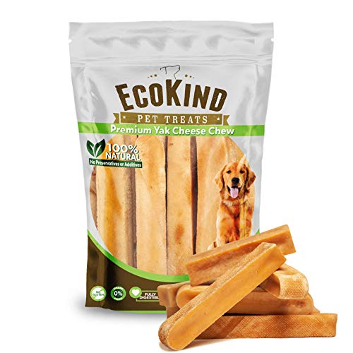 EcoKind Pet Treats Gold Yak Dog Chews | Grade A Quality, Healthy & Safe for Dogs, Odorless, Treat for Dogs, Keeps Dogs Busy & Enjoying, Indoors & Outdoor Use (Medium Dog - 3 Chews)