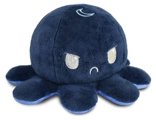 TeeTurtle - The Original Reversible Octopus Plushie - Day + Night - Cute Sensory Fidget Stuffed Animals That Show Your Mood