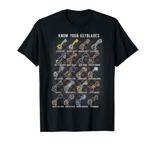 Disney Kingdom Hearts Know Your Keyblade T-Shirt