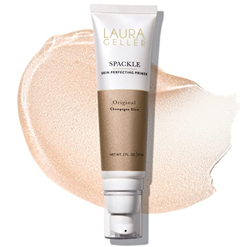 LAURA GELLER NEW YORK Spackle Super-Size - Champagne Glow - 2 Fl Oz - Skin Perfecting Primer Makeup with Hyaluronic Acid - Long-Wear Foundation Face Primer