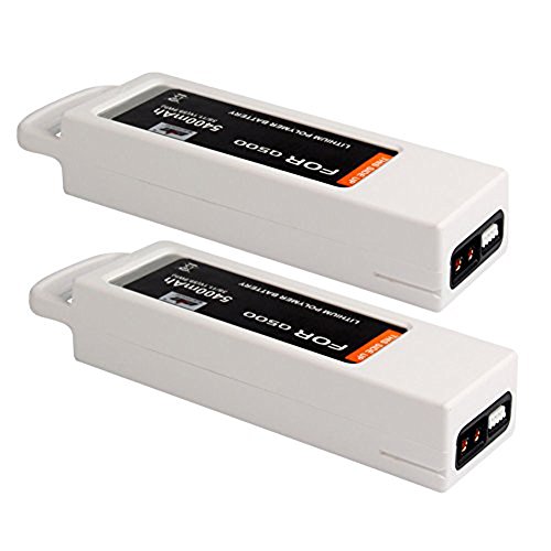 MIFXIN 2 Pack 5400mah 3S 11.1V Lipo Battery Compatible with Yuneec Q 500 Series Q500 Q500+ 4K Typhoon RC Drone Quadcopter Replacement Battery