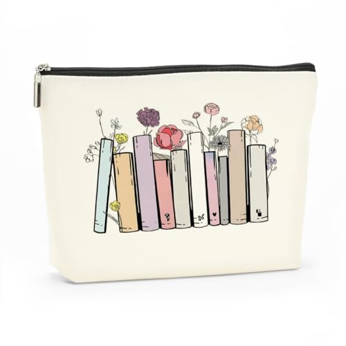 Inspired Makeup Bag Book Decor Music Love Gifts Fans Song Album Lyrics Gift for Women Teens Girls Friends Sister Bestie Girlfriend Wife Friendship Christmas Book Lover Gift