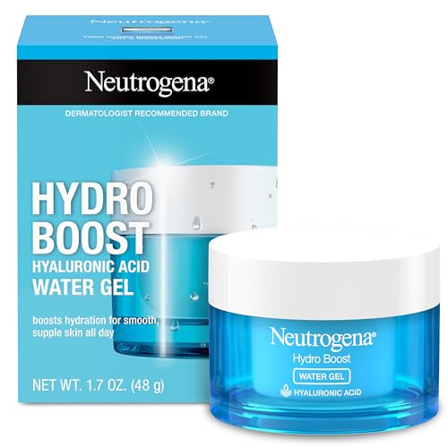 Neutrogena Hydro Boost Face Moisturizer with Hyaluronic Acid for Dry Skin, Oil-Free and Non-Comedogenic Water Gel Face Lotion, 1.7 oz