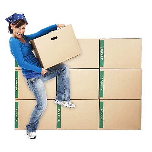 Extra Large Moving Boxes (Pack of 10) 23”x23”x16” with Handles - Cheap Cheap Moving Boxes